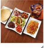 Over And Back Set Of 3 Porcelain Serving Large & Small Platters - Image 3