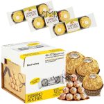 FERRERO ROCHER Chocolate PRALINES Treat Pack 3 Pieces 16 x 37.5 g