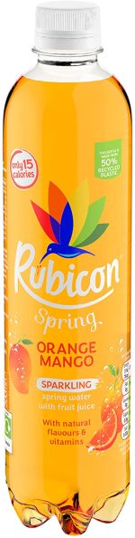 Rubicon Spring Orange Mango Flavoured Sparkling Spring Water Pack of 12x500ml - Image 4
