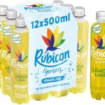 Rubicon Spring Lemon Lime Flavoured Sparkling Water Pack of 12x500ml