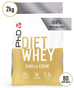 PHD Diet Whey Vanilla Whey Protein Powder, 2kg - Image 2