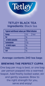 Tetley Tea Bags Pack of 3 x 240 Pack - Image 2