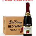 Devina Red Grape Wine Box (750ml x 12)
