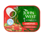 John West Boneless Sardines in Tomato Sauce Pack of 12x95g