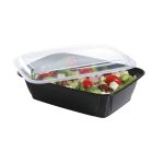 Cafe Express Plastic Containers and Lids 38oz, Pack of 25 - Image 2
