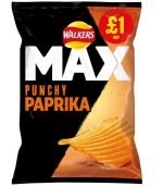 Walkers Max Punchy Paprika Crisps 15x65G