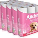 ON SALE , Family Soft Toilet Tissue 45 Rolls , FSC Certified – Andrex