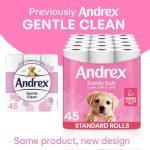 ON SALE , Family Soft Toilet Tissue 45 Rolls , FSC Certified – Andrex - Image 4