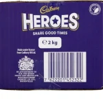 Cadbury Heroes 2 Kg (Pack of 2) Chocolate Bulk Sharing Box, Milk Chocolates Individually Wrapped, - Image 4