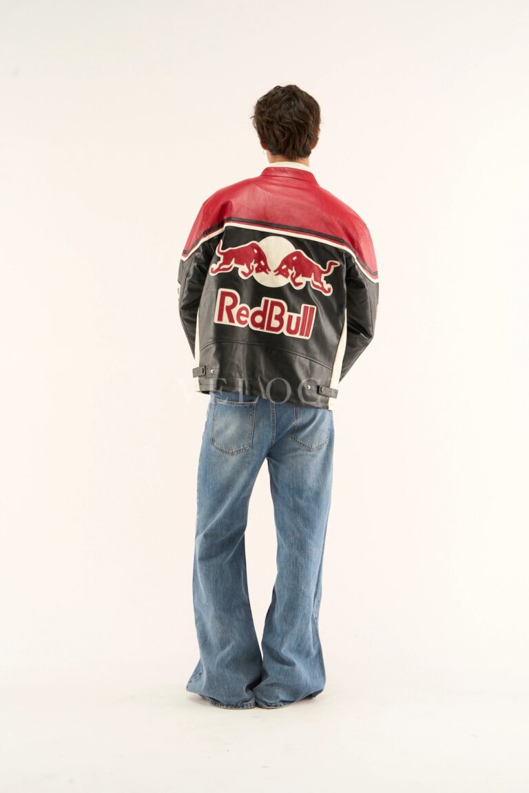 Red Bull Leather Racing Jacket - VELOCE