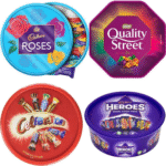 Chocolate Tubs Bundle – 5-Pack of Heroes, Roses, Celebrations, Quality Street   Chocolate Sweet Shop - Image 3