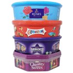 Chocolate Tubs Bundle – 5-Pack of Heroes, Roses, Celebrations, Quality Street   Chocolate Sweet Shop - Image 4