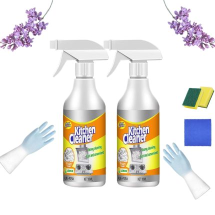 POWERFUL KITCHEN FOAM CLEANFR (60ml *6)  ,Give away 6 pcs of double-layer cleaning cloths and 2 Pair of gloves
